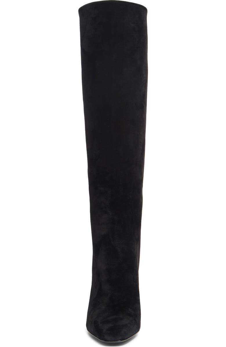 FERRAGAMO Pampero Suede Tall Boot, Alternate, color, Black