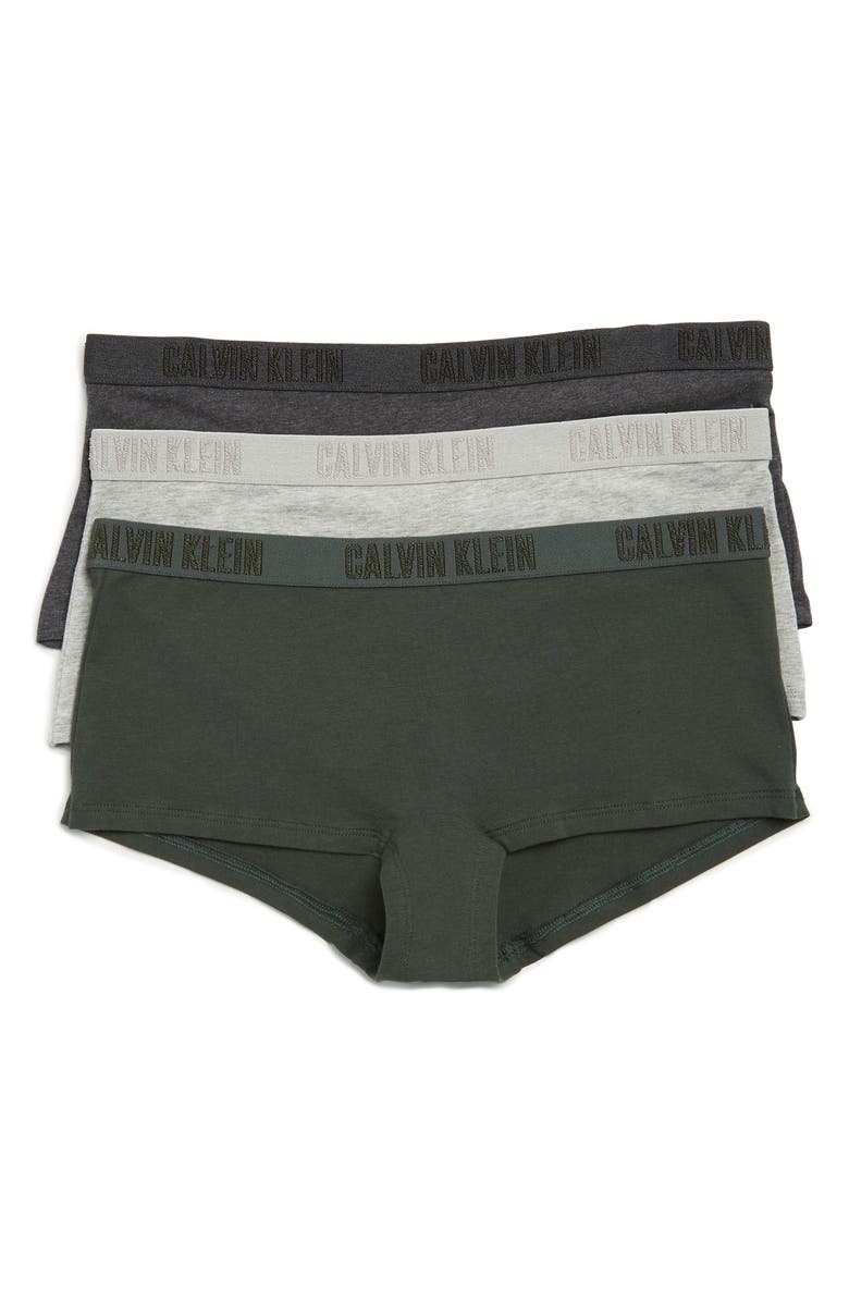 Calvin Klein Monochrome Boyshorts - 3-Pack, Main, color, 