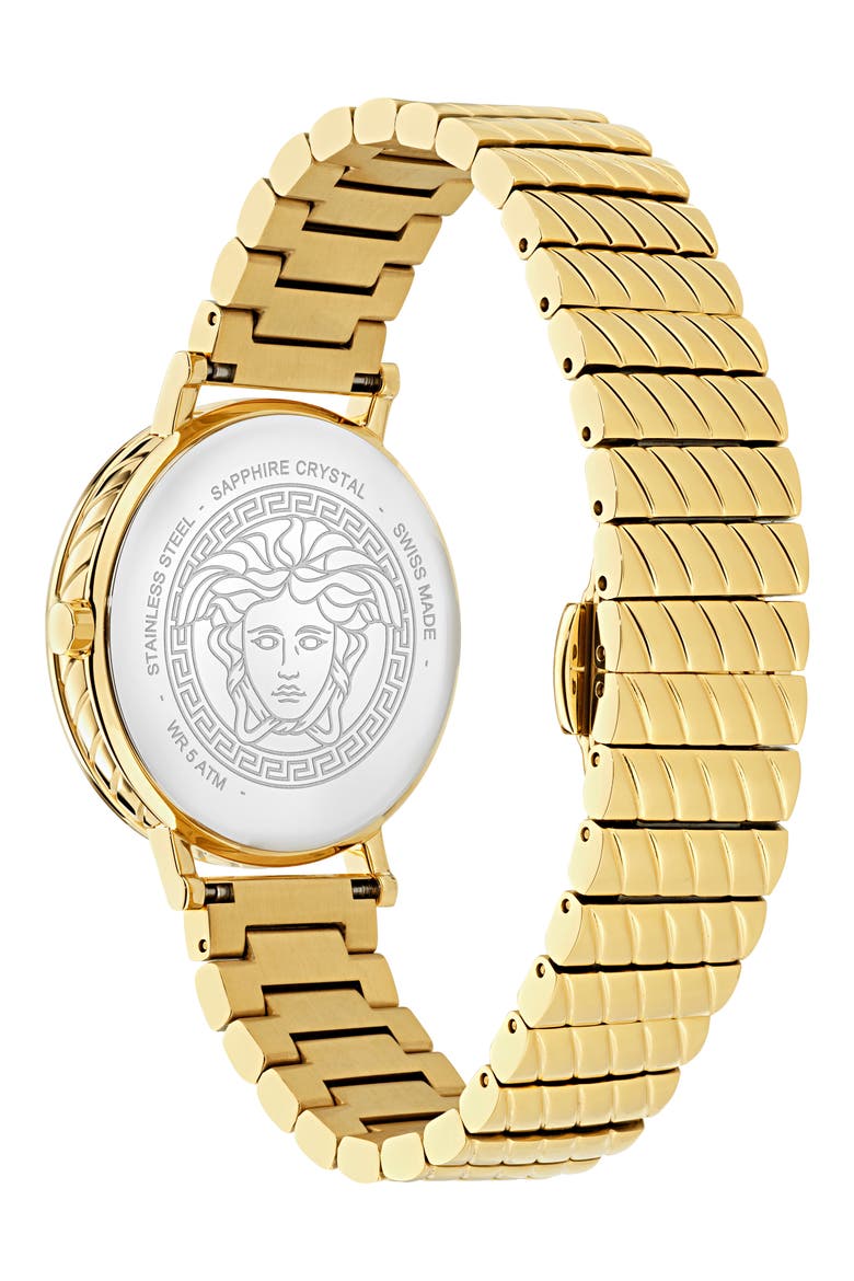 Delphinus Bracelet Watch, 35mm, Alternate, color, IP YELLOW GOLD