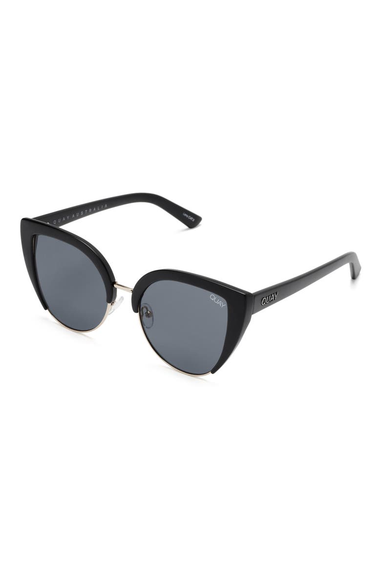 Australia x Missguided Oh My Dayz 53mm Sunglasses, Alternate, color, BLACK/ SMOKE