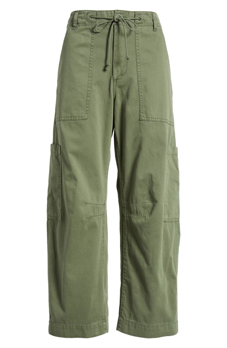 Pistola Sabrina High Waist Barrel Twill Utility Pants, Alternate, color, Meadow