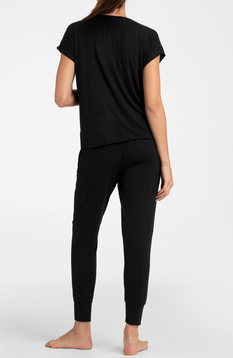 Seraphine Short Sleeve Maternity/Nursing Longewear Set, Alternate, color, 