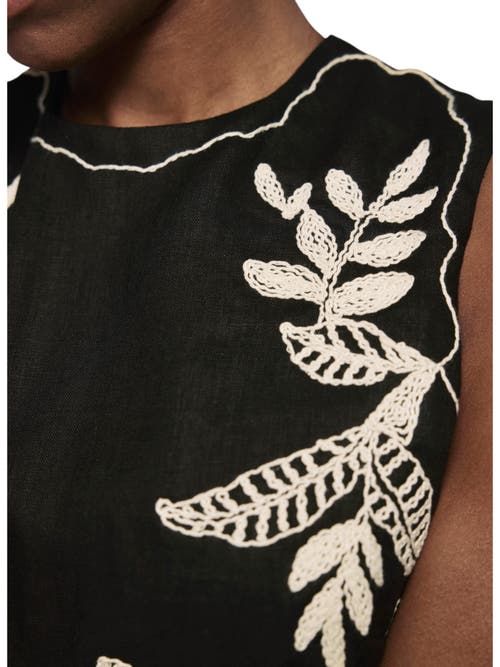 MINT VELVET MINT VELVET EMBROIDERED MIDI DRESS