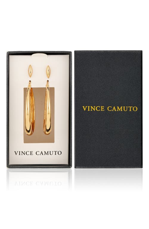 Vince Camuto Set Of 2 Stud & Hoop Earrings In Goldtone