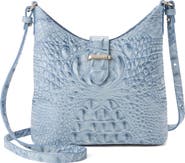Brahmin Small Gwynne Croc Embossed Leather Crossbody Bag