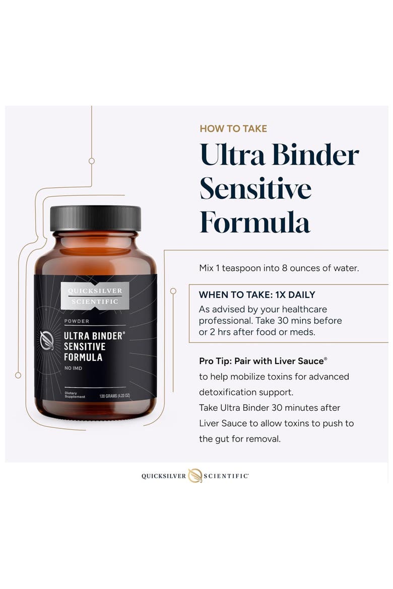 Ultra Binder Sensitive Formula Gentle Gut Detox Powder, Alternate, color, None