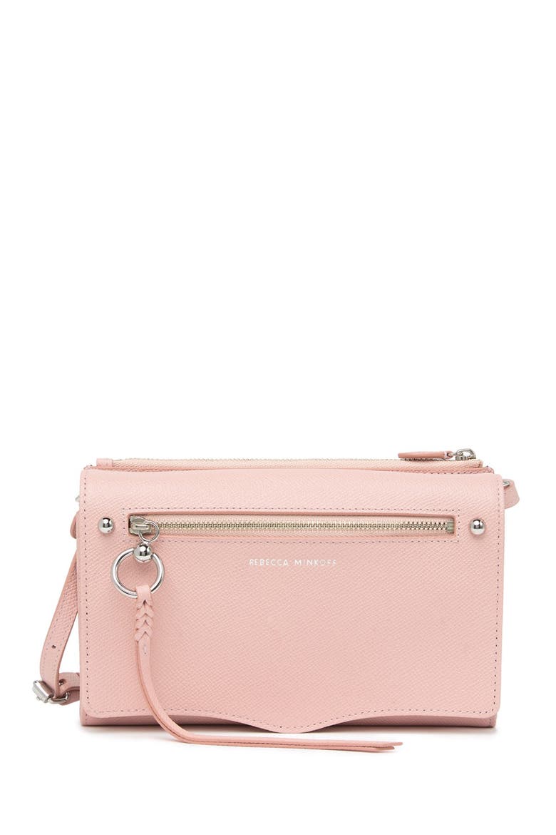 Gabby Leather Wallet on a Chain, Alternate, color, BALLET