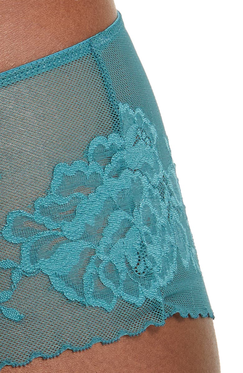 Natori Flora Boyshorts, Alternate, color, Alpine