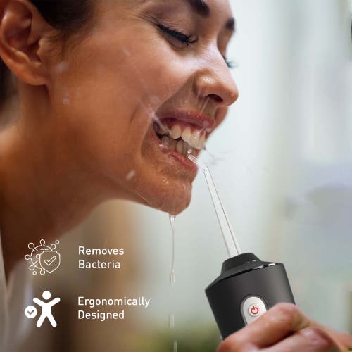 Pursonic Water Flosser & Portable Sonic Toothbrush Oral Care Bundle In Black