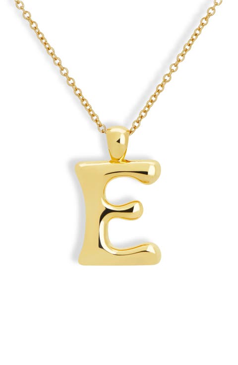 Blake Bubble Letter Pendant Necklace