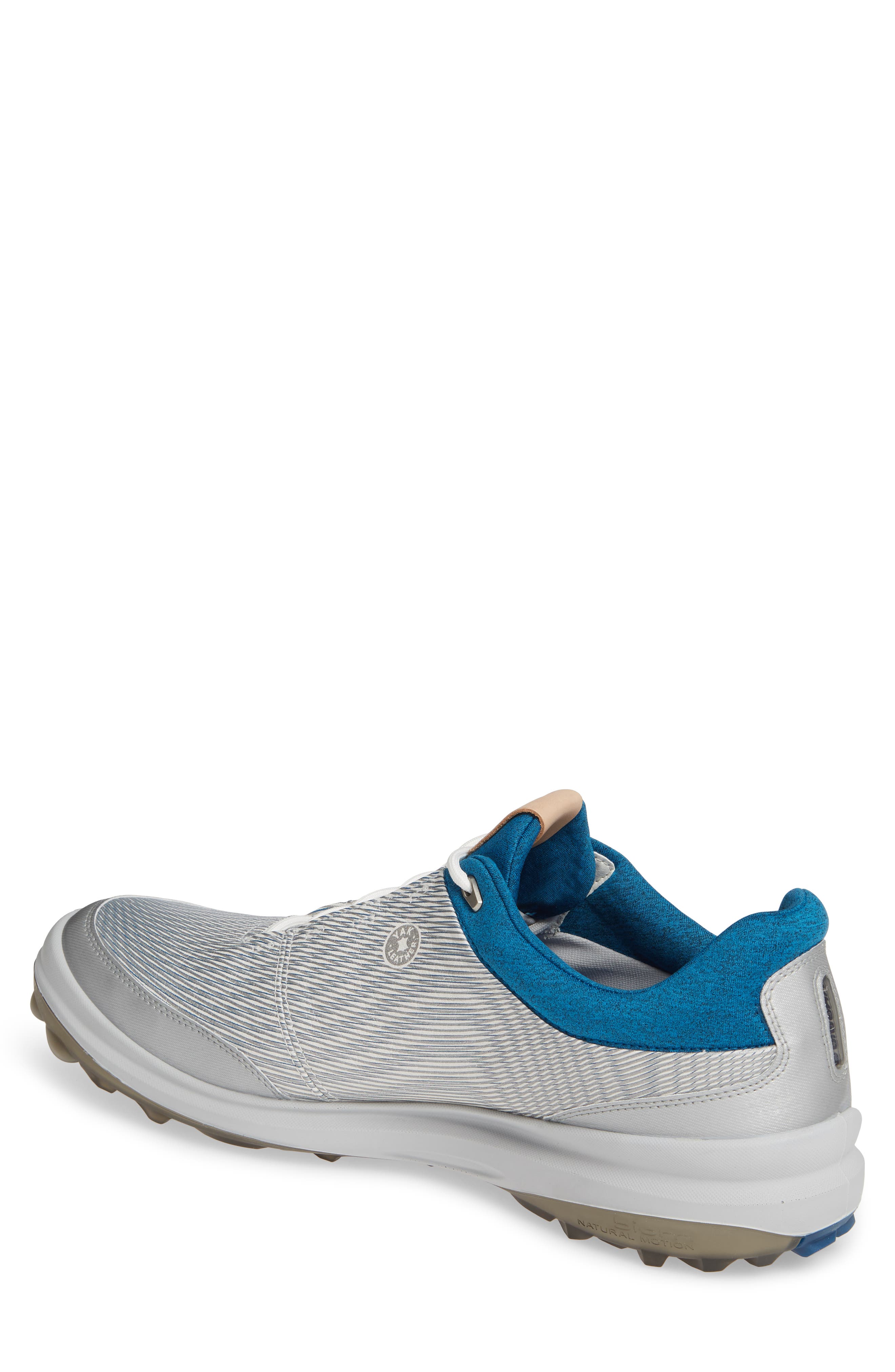 BIOM Hybrid 3 Gore-Tex® Golf Shoe, Alternate, color, WHITE/ OLYMPIAN BLUE LEATHER