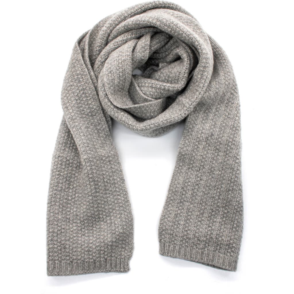 Portolano Cashmere Chunky Scarf In Gray