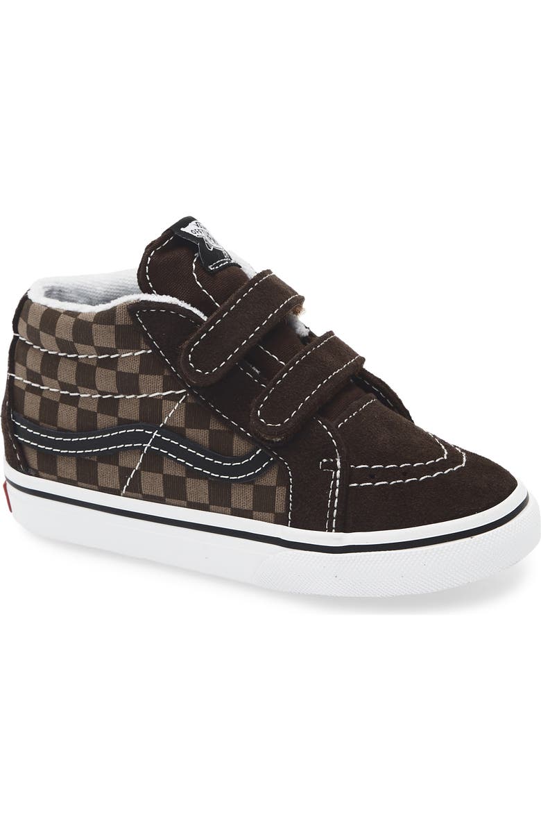 Vans Kids' Sk8-Mid Reissue V Sneaker, Main, color, Tonal Check Brown