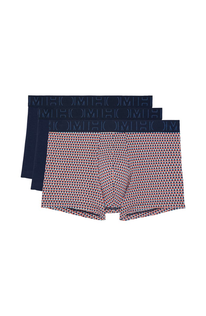 HOM USA Giangi #2 Boxer Briefs 3-Pack, Main, color, Multicolor Print/Navy/Navy