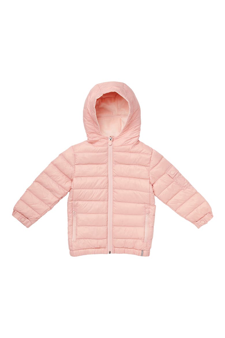 Kali 2-in-1 Stuffed Animal & Hooded Down Jacket, Alternate, color, BLUSH MARL