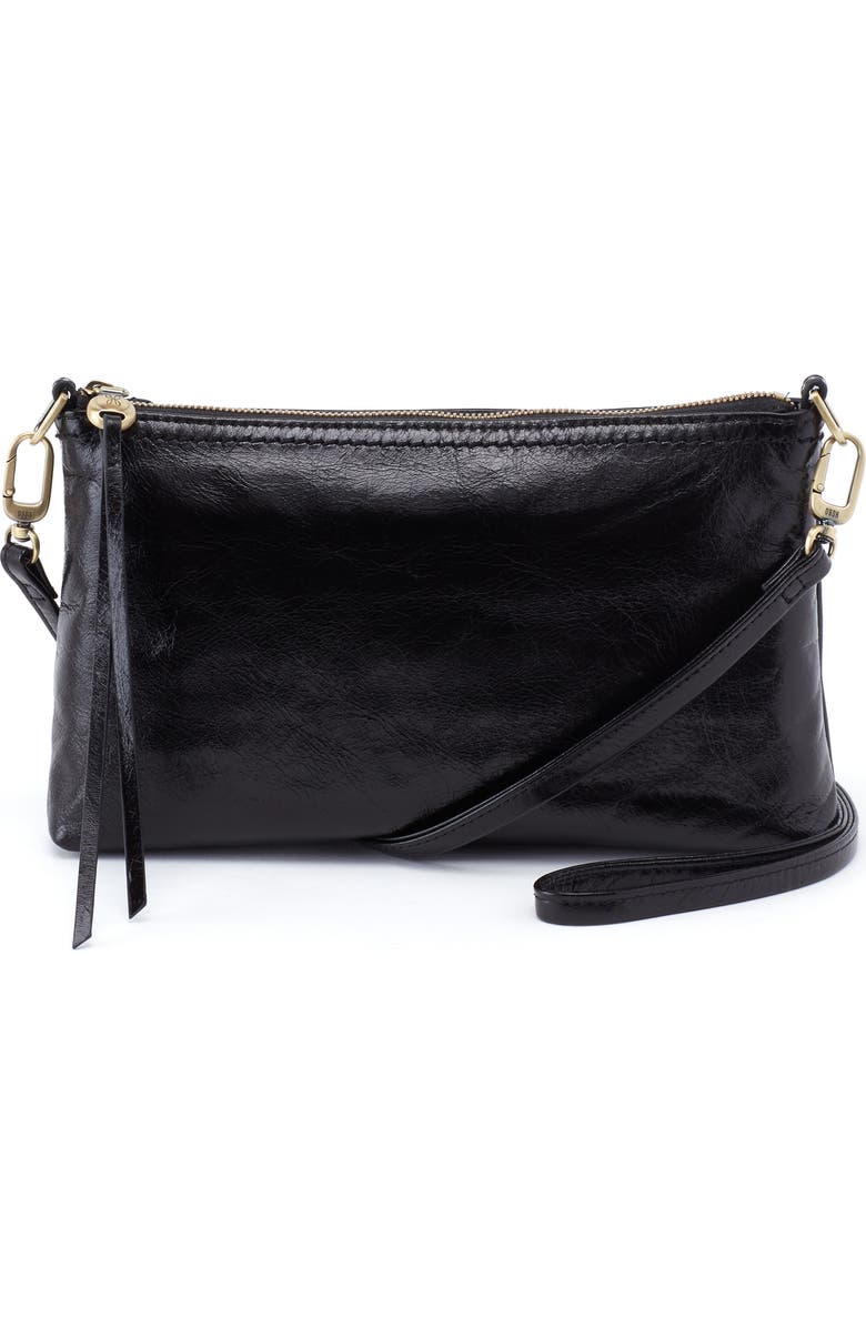 HOBO Darcy Convertible Leather Crossbody Bag, Main, color, Black