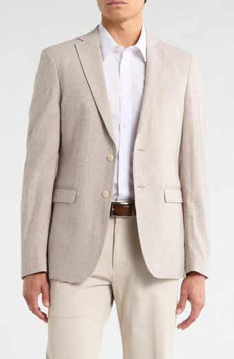 John Varvatos Star USA Plaid Linen & Cotton Sport Coat