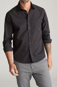 UNTUCKit Black Stone Wrinkle Free Cotton Button-Up Shirt