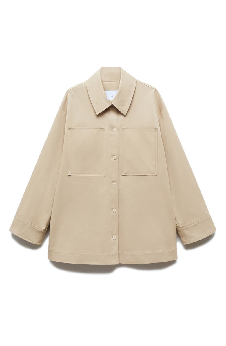 MANGO Oversize Cotton Overshirt, Alternate, color, 