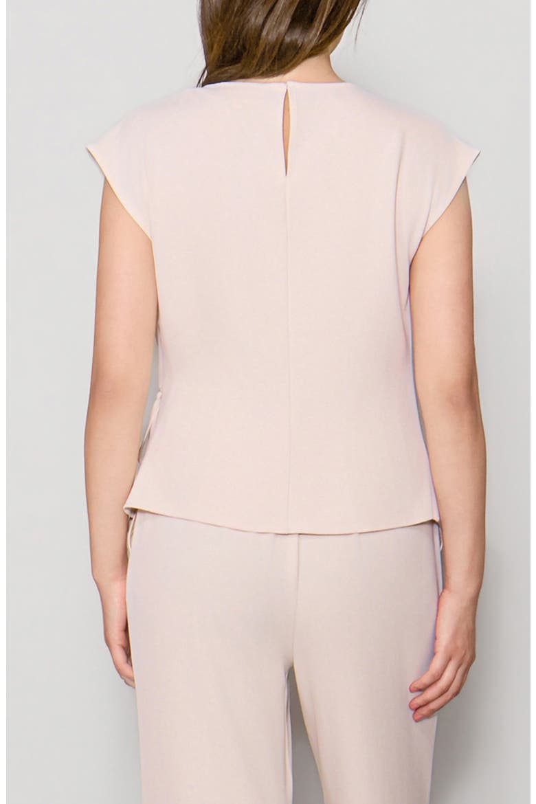 Asymmetrical Luxe Crepe Top, Alternate, color, BONE