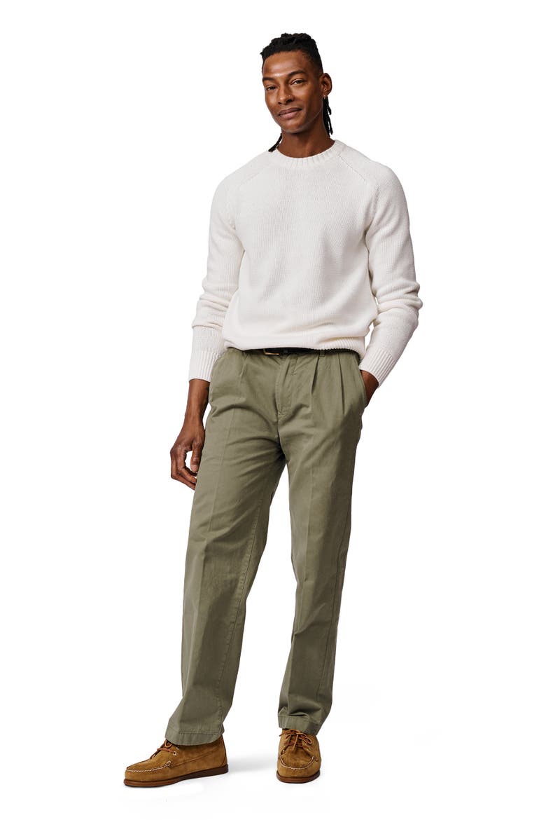 Lacey Cotton Linen Crew Neck Jumper, Alternate, color, Ecru
