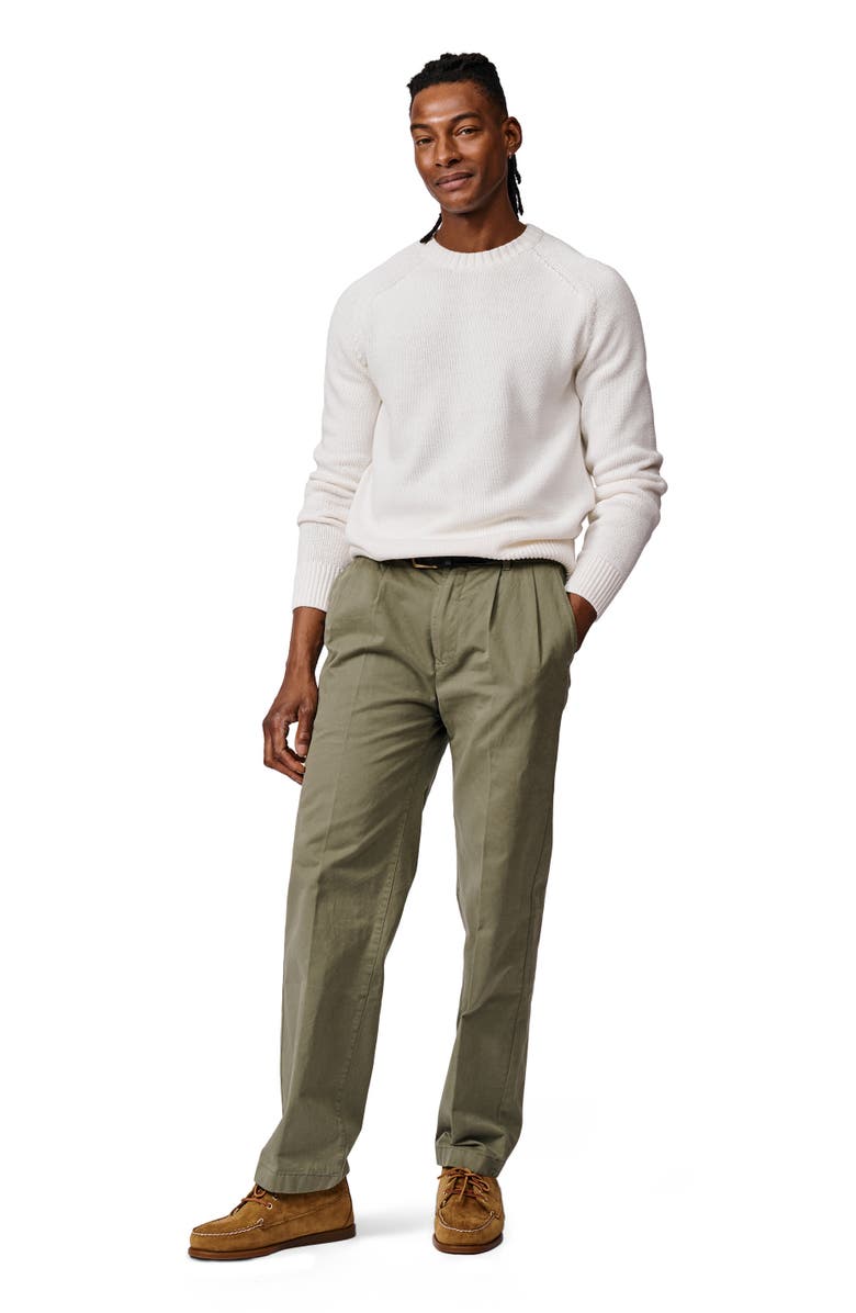 Aubin Lacey Cotton Linen Crew Neck Jumper, Alternate, color, Ecru