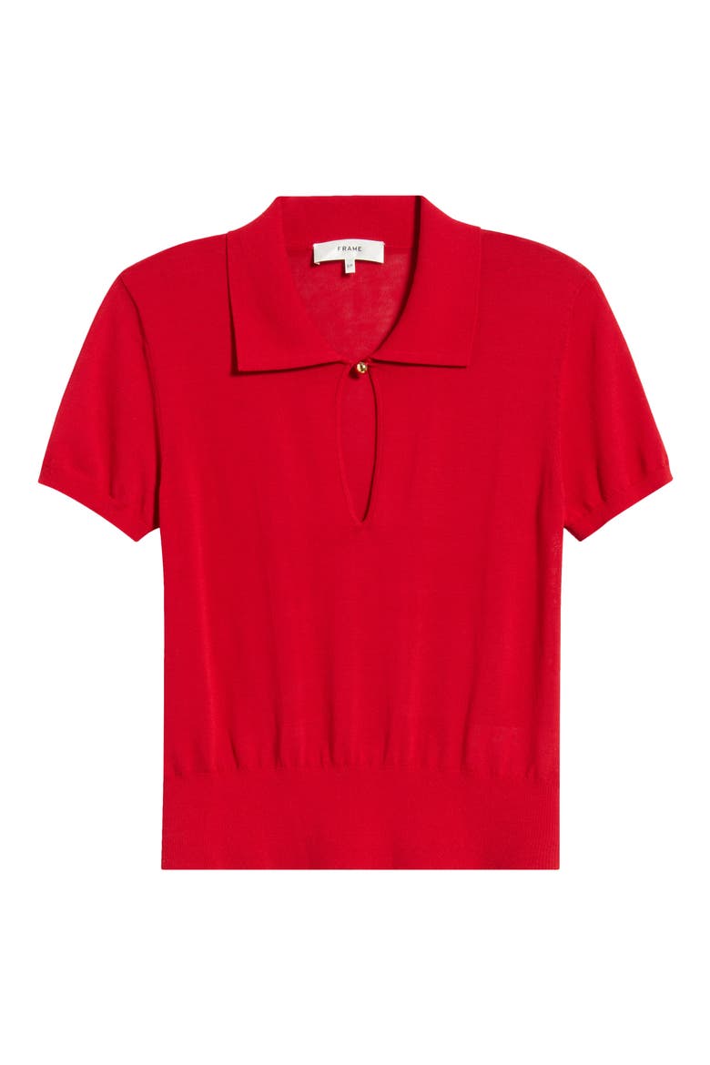 The Keyhole Polo, Alternate, color, BRIGHT RASPBERRY