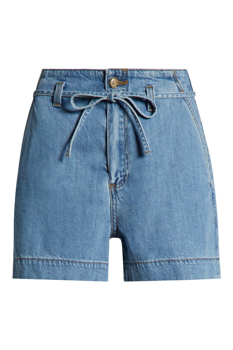 Anessa Tie Waist Denim Shorts, Alternate, color, TRANQUILTY