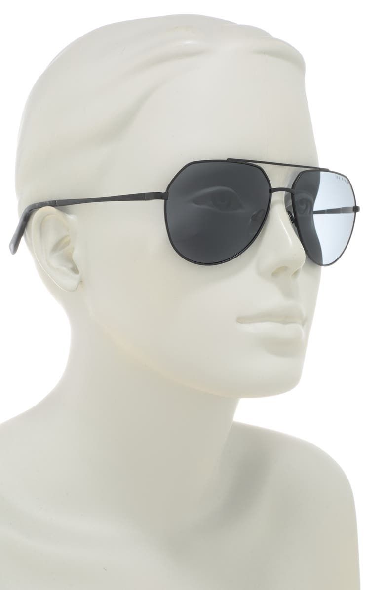 Ted Baker London Aviator 58mm Sunglasses, Alternate, color, 