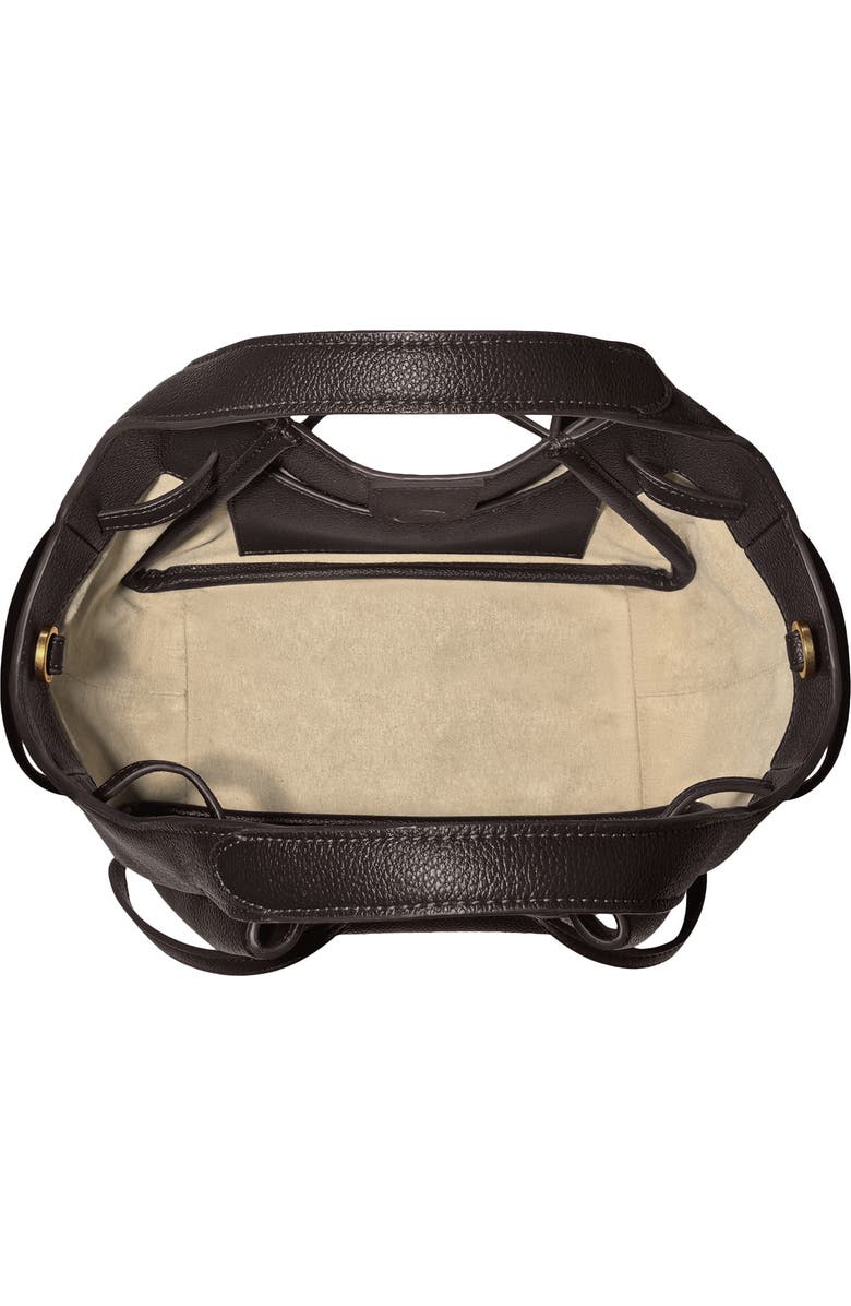 JW PEI Mabel Soft Bow Faux Leather Tote, Alternate, color, Dark Brown