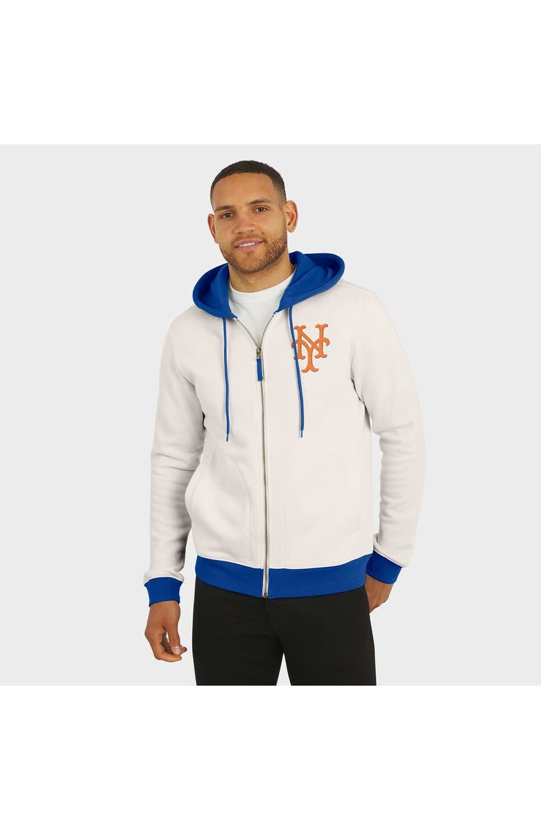 Darius Rucker Collection by Fanatics Men's Darius Rucker Collection by Fanatics  Cream New York Mets Polar Fleece Full-Zip Hoodie, Alternate, color, Cream