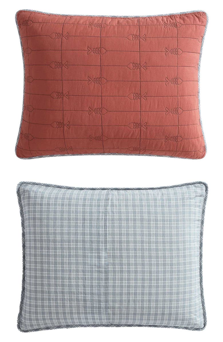 Eddie Bauer Troutdale Cotton Quilt 3-Piece Set, Alternate, color, Ginger Orange