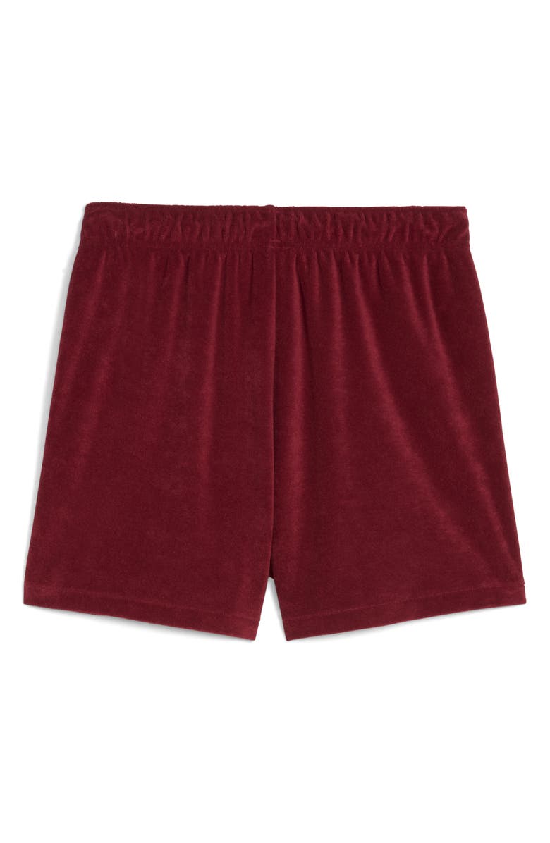 PUMA x Fenty Towel Cotton Blend Terry Track Shorts, Alternate, color, Team Regal Red