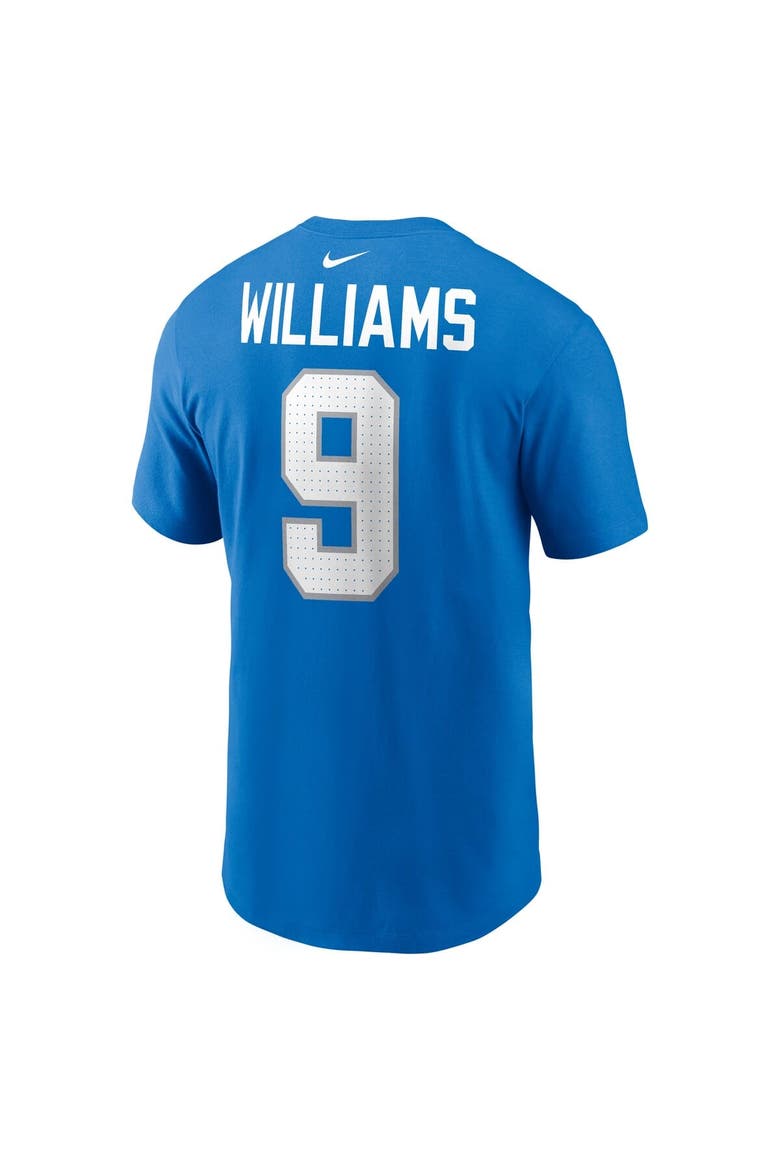 Men's Nike Jameson Williams Blue Detroit Lions Name & Number T-Shirt, Alternate, color, Blue