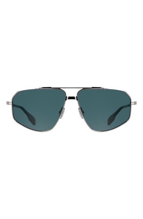 61mm Polarized Aviator Sunglasses