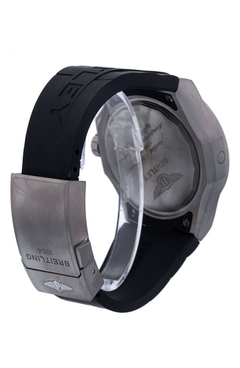 Watchfinder & Co. Breitling Preowned 2020 Bentley B04 GMT EB0433 Automatic Rubber Strap Watch, 45mm, Alternate, color, Black