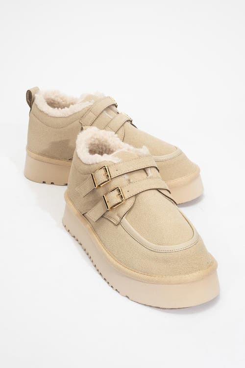 Prologue Shoes Assos Fur Ankle Boot In Multi