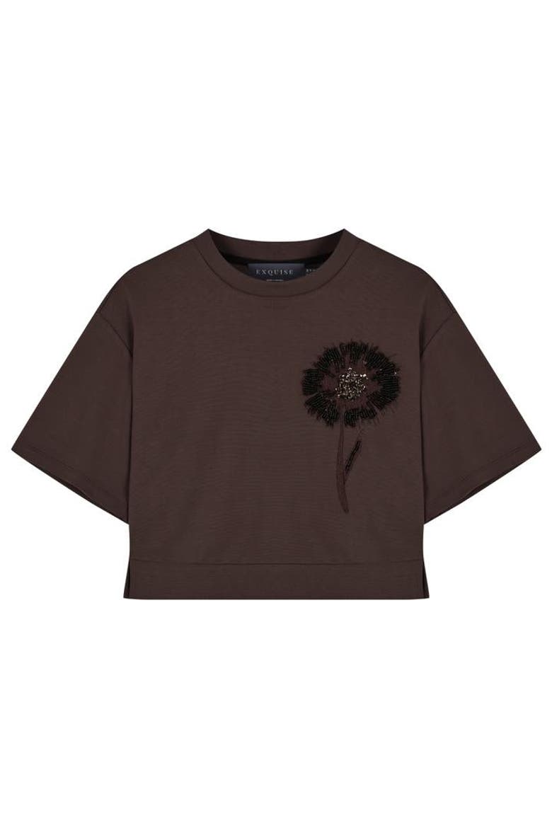 Brynn Tshirt, Alternate, color, BROWN