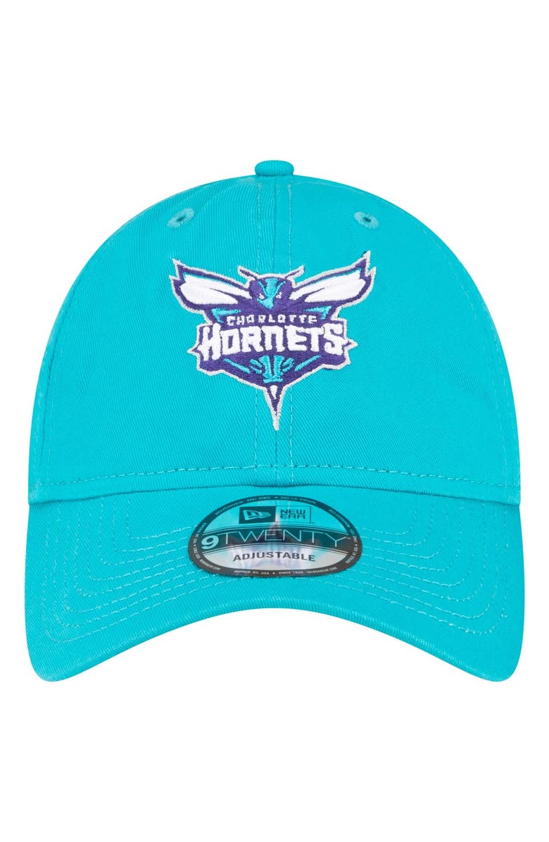 New Era Men's New Era Teal Charlotte Hornets Team 2.0 9TWENTY Adjustable Hat, Alternate, color, Teal