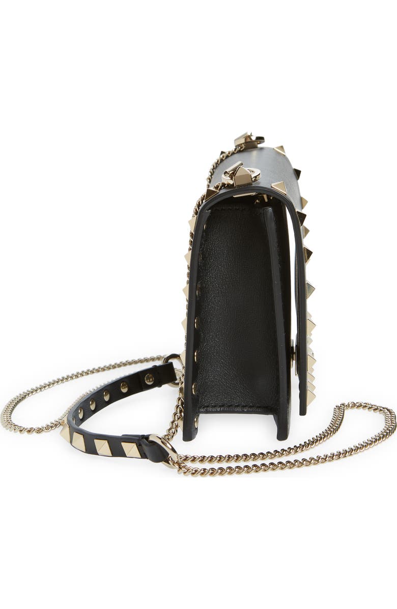 Valentino Garavani Rockstud Leather Crossbody Bag, Alternate, color,