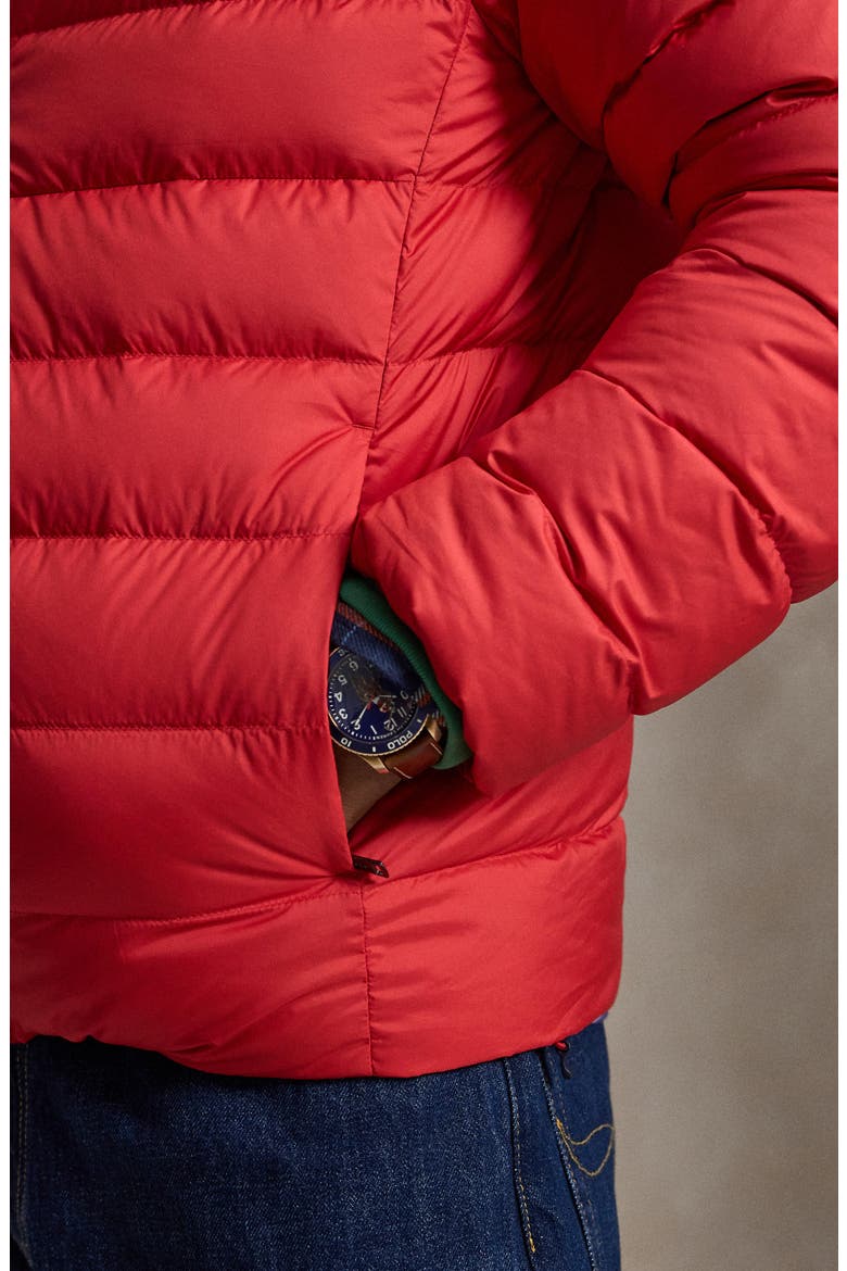 The Colden Water Repellent Packable Down Jacket, Alternate, color, RL 2000 RED