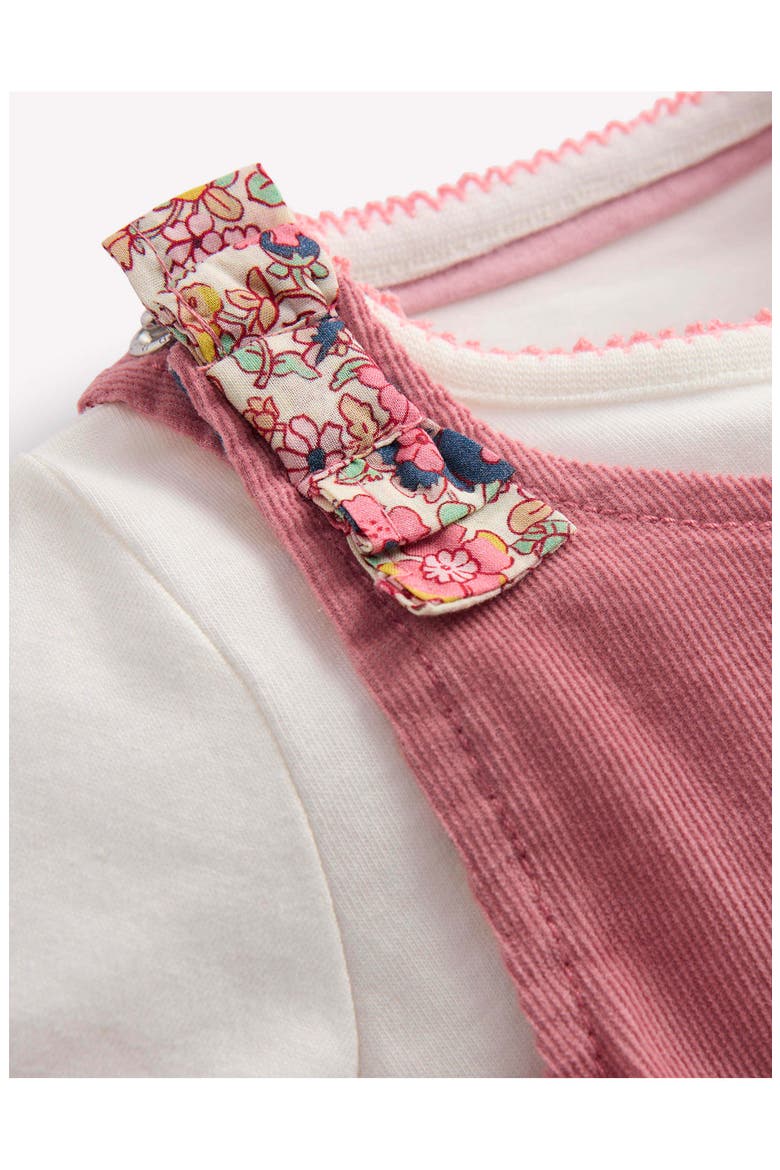 Kids' Corduroy Dungaree Set, Alternate, color, FORMICA PINK FLORAL EMBROIDERY