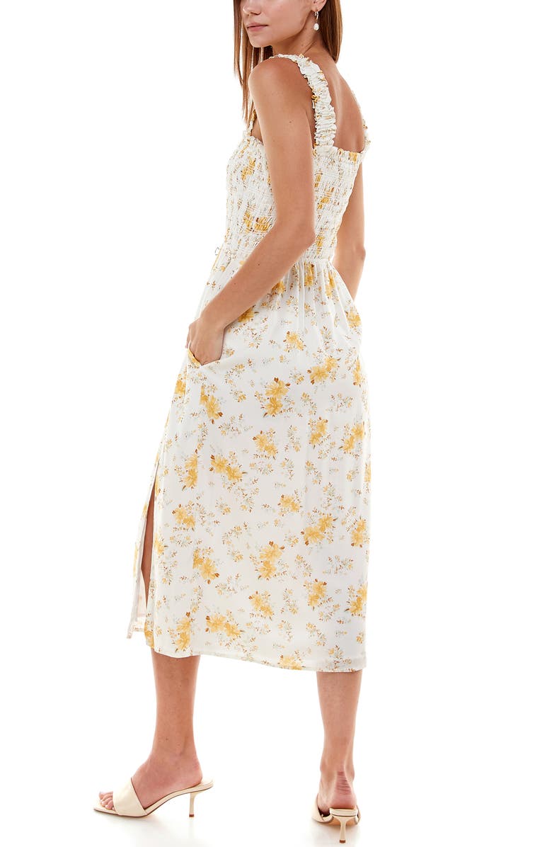 WAYF Rashida Smocked Sundress, Alternate, color,