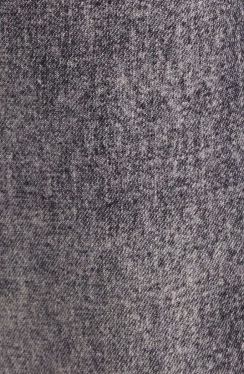 CITY BLUES Wide Leg Cotton Terry Knit Jeans, Alternate, color, Black