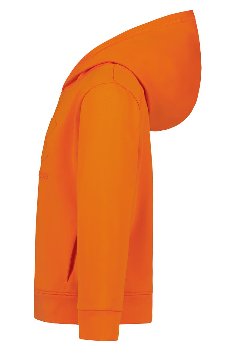 Kids' Logo Emboss Hoodie, Alternate, color, OUTRAGEOUS ORANGE