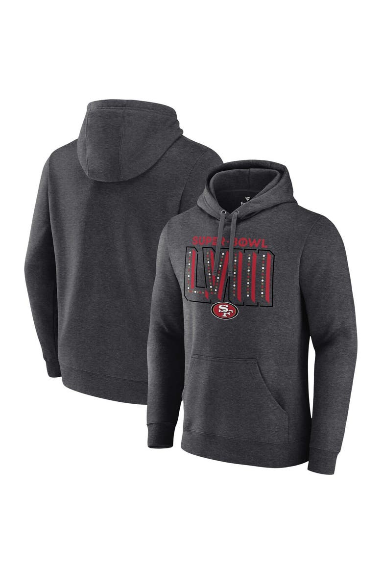 Men's Fanatics Branded  Heather Charcoal San Francisco 49ers Super Bowl LVIII Local Pullover Hoodie, Main, color, Heather Charcoal