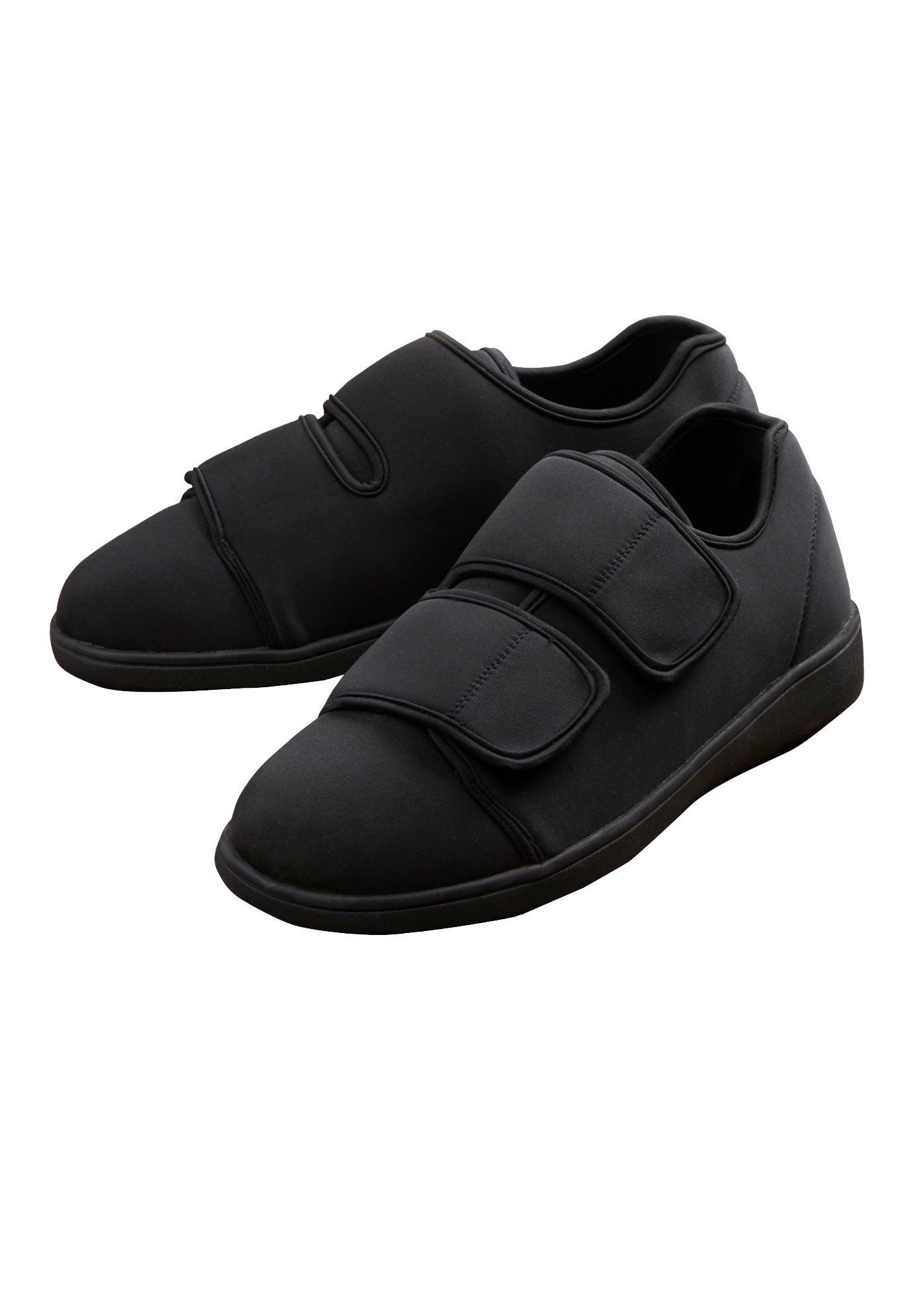 KingSize Extra Wide Antimicrobial Walking Shoe, Main, color, Black