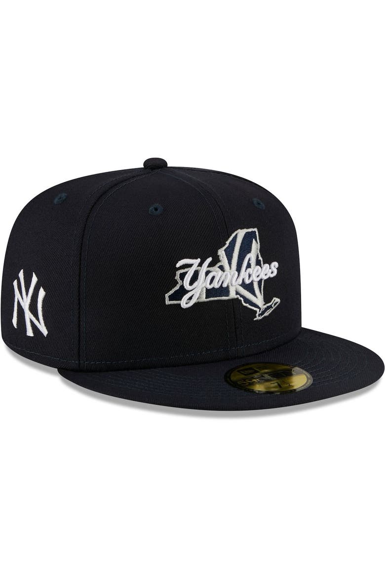 Men's New Era Navy New York Yankees Local II 59FIFTY Fitted Hat, Alternate, color, Navy