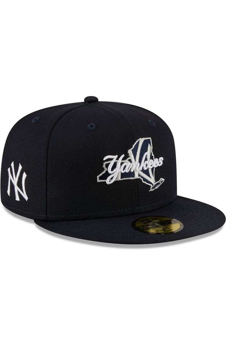 New Era Men's New Era Navy New York Yankees Local II 59FIFTY Fitted Hat, Alternate, color, 