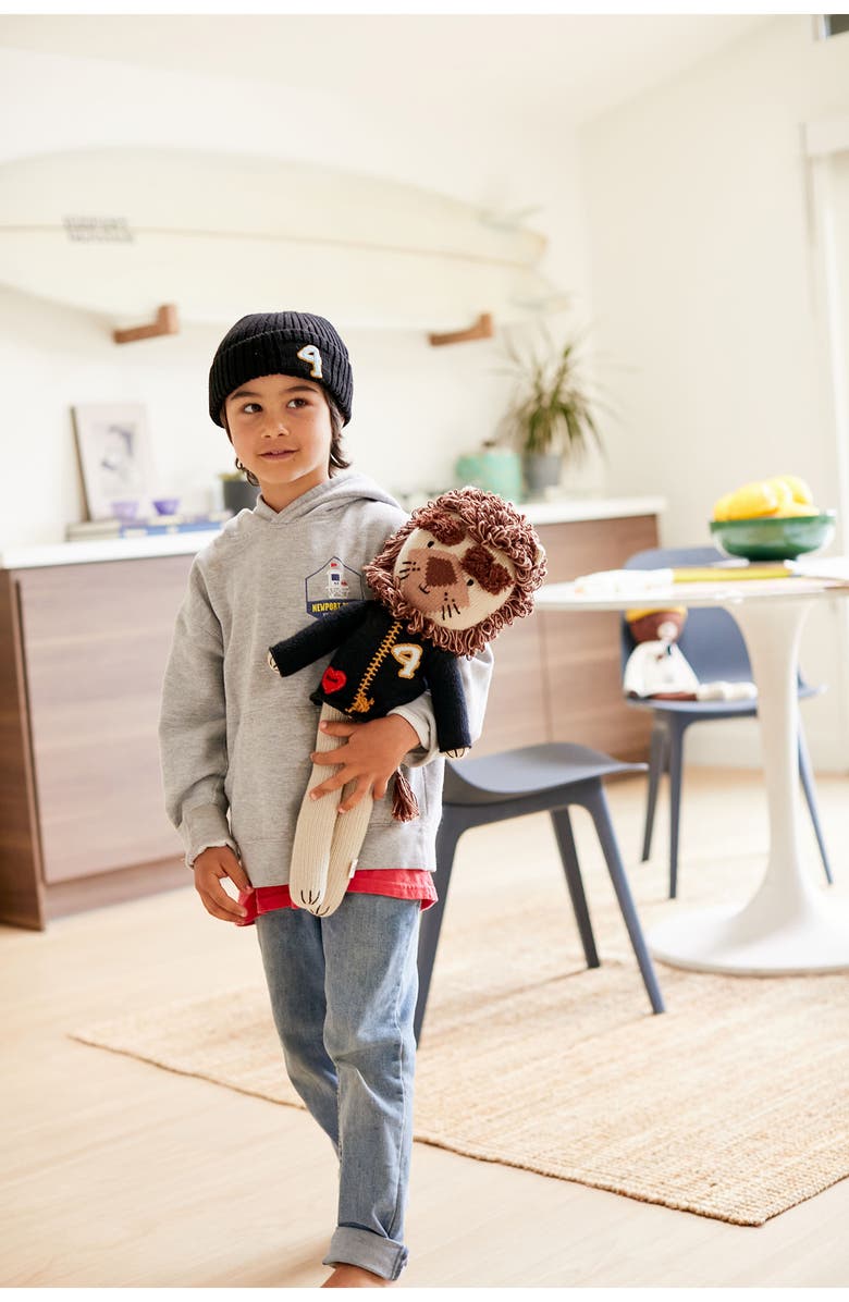 reD & oLive Lion Doll & Beanie Set, Alternate, color, Sand